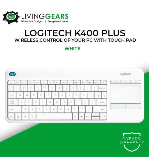 Logitech Plus Touch Pad HTPC Keyboard PC Connected TVs