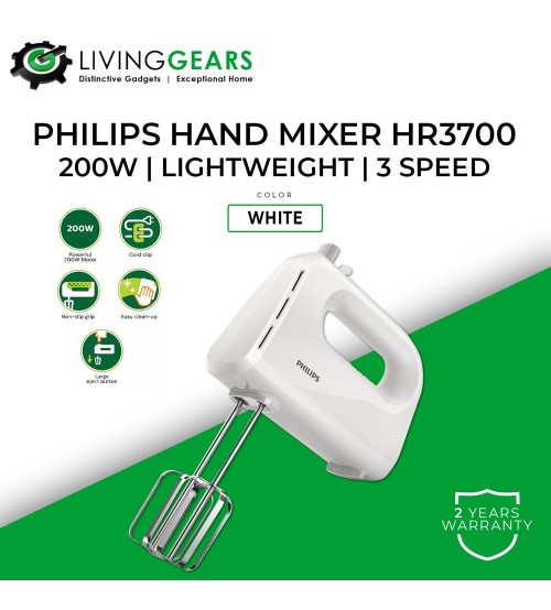 Philips Daily Collection Hand Mixer Blender 3 Speed (HR3700)